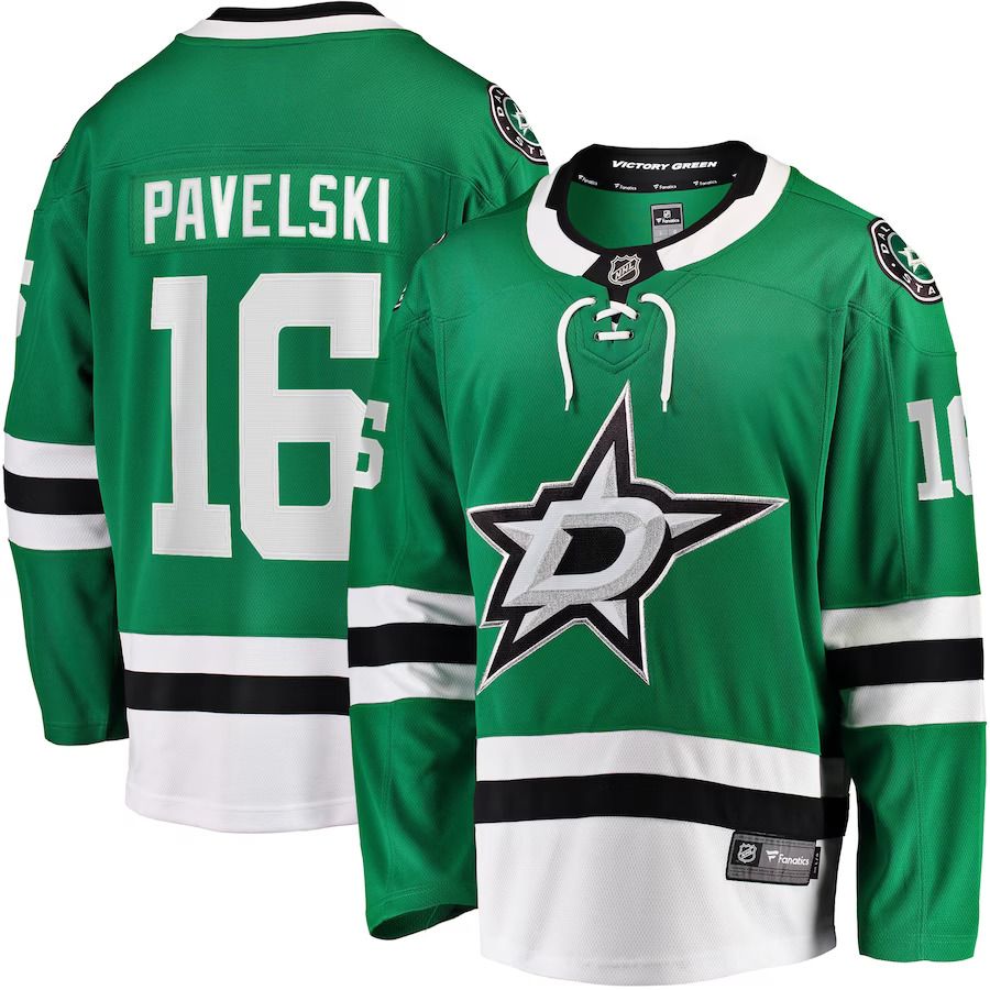 Men Dallas Stars #16 Joe Pavelski Fanatics Branded Kelly Green Breakaway Home Player NHL Jersey